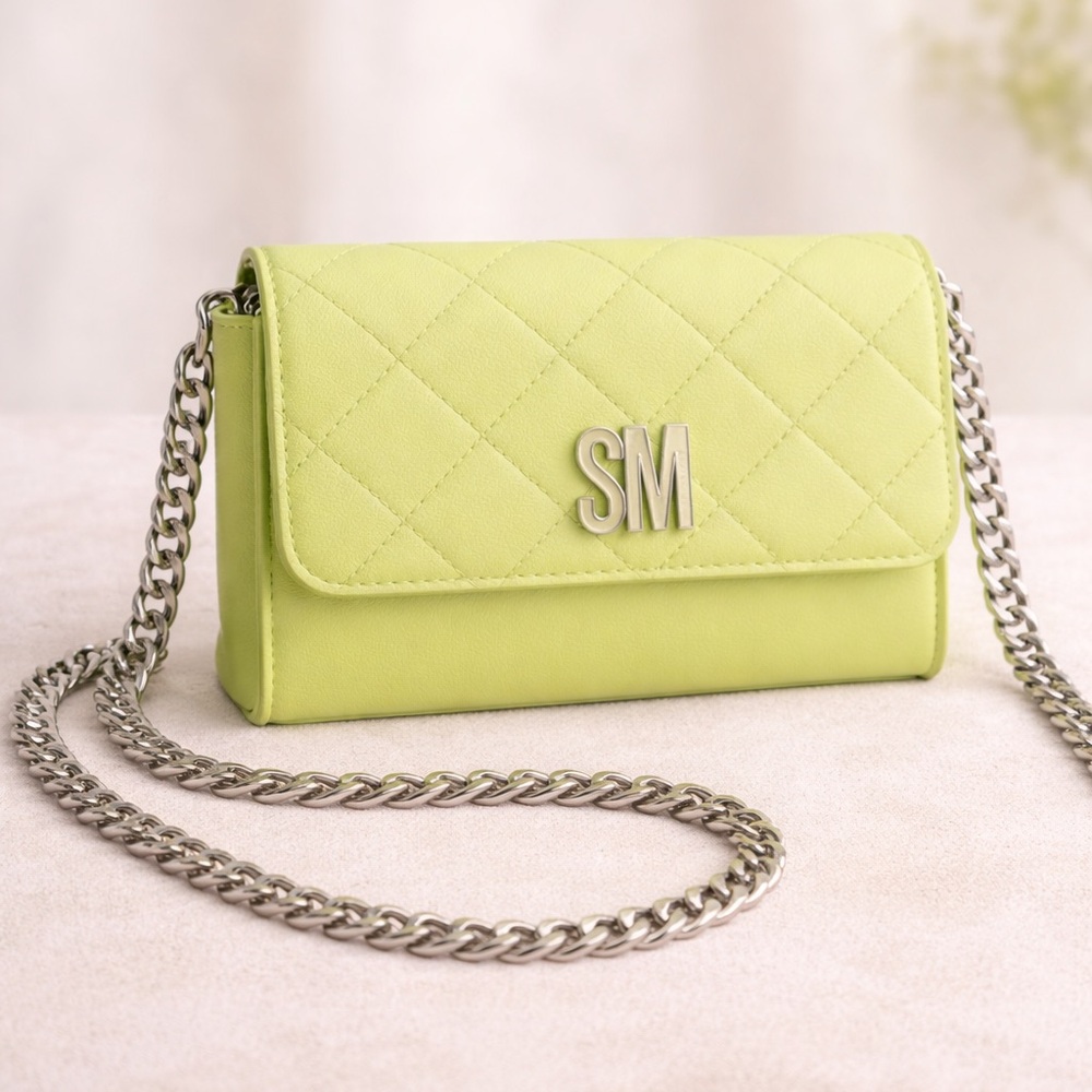 Steve Madden Lime Green Quilted Crossbody – Worn Once